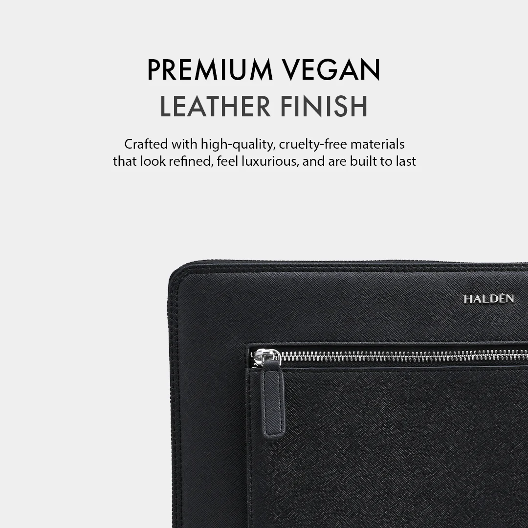 RYDEN BLACK LAPTOP BAG - SAFFIANO - Image 5